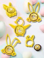 ZESTAW WIELKANOCNY ŻÓŁTY na słodycze cukierki figurki 5 SZT