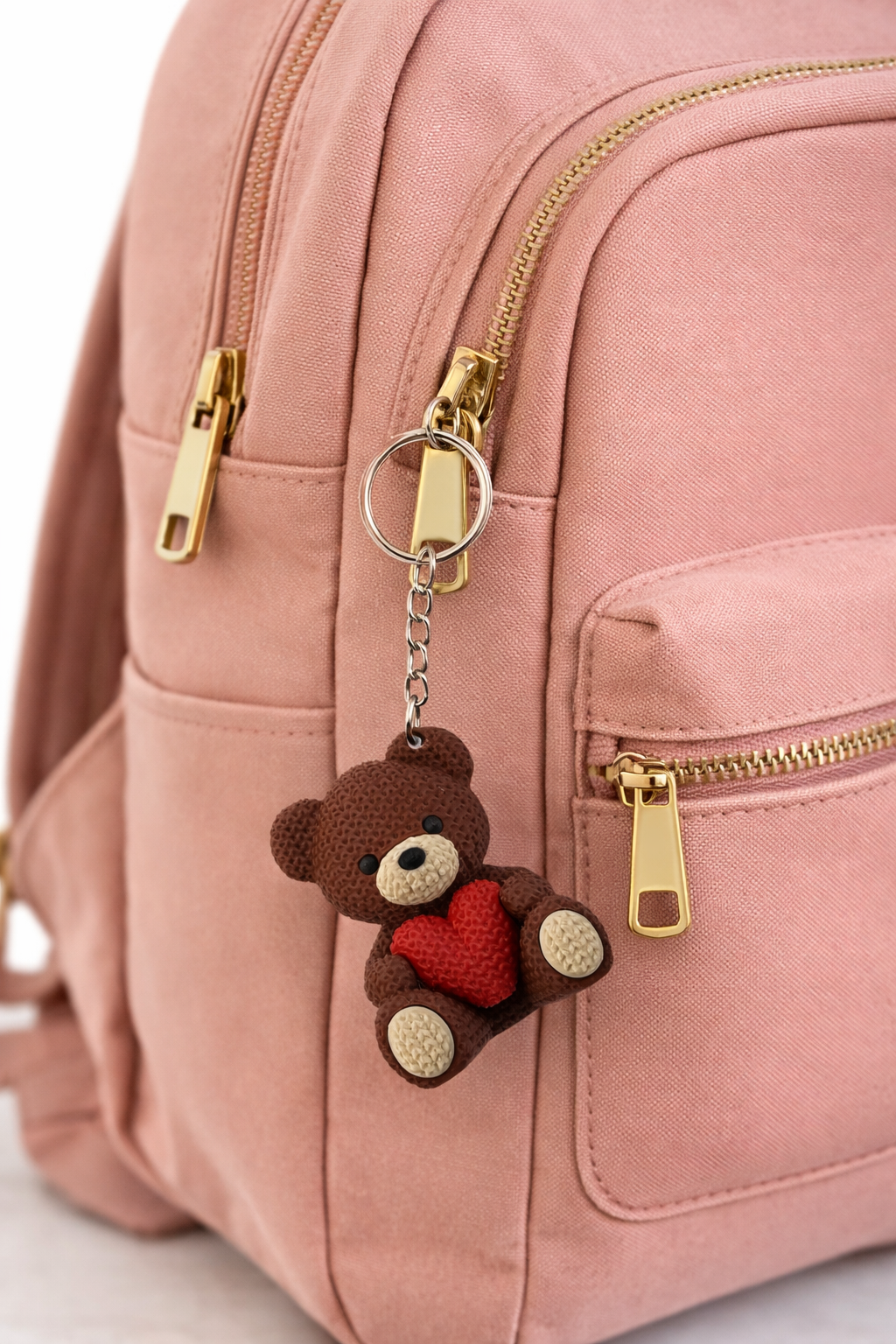 Brelok Miś z serduszkiem – uroczy prezent na Dzień Kobiet Personalizowany