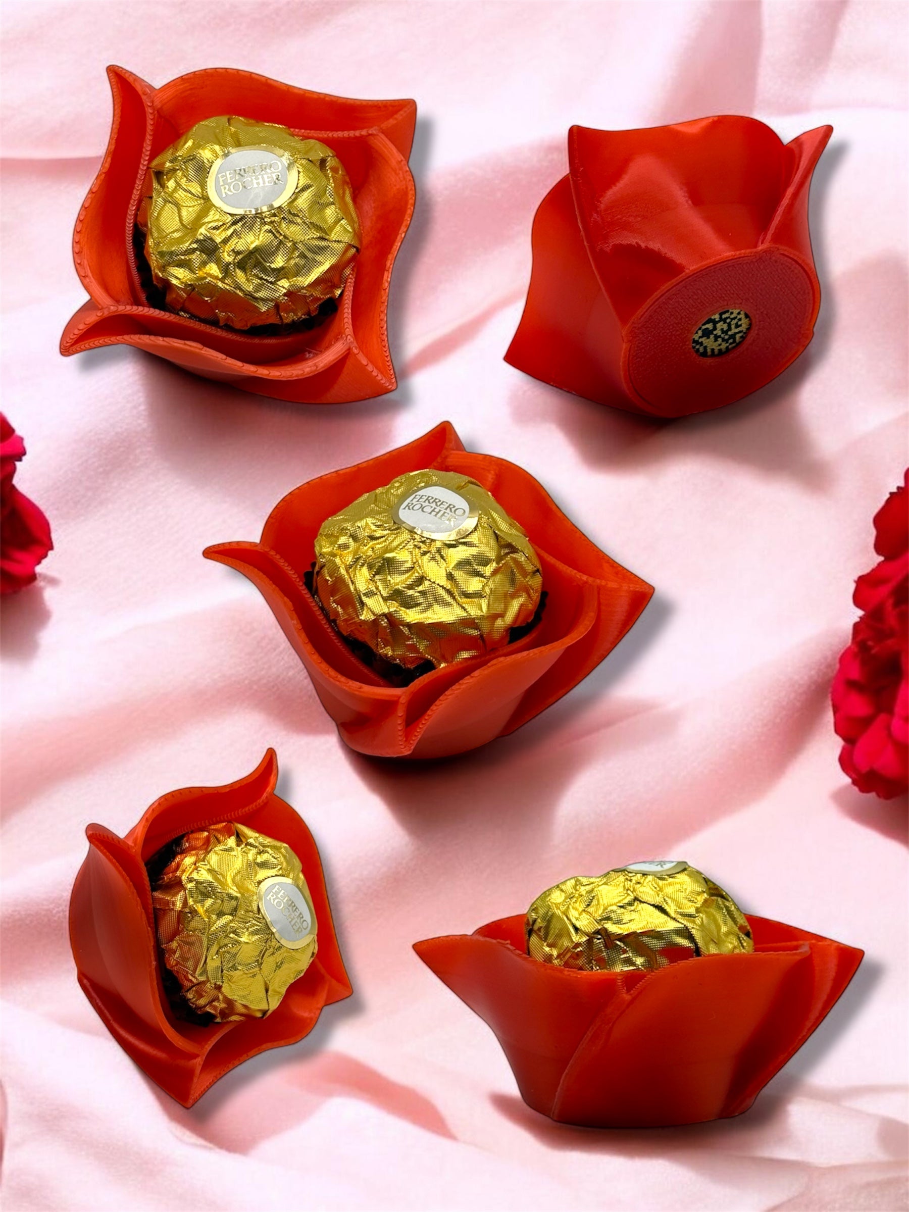 Uchwyt na słodycze do bukietów – RÓŻA Dekoracja florystyczna zestaw 16sztuk