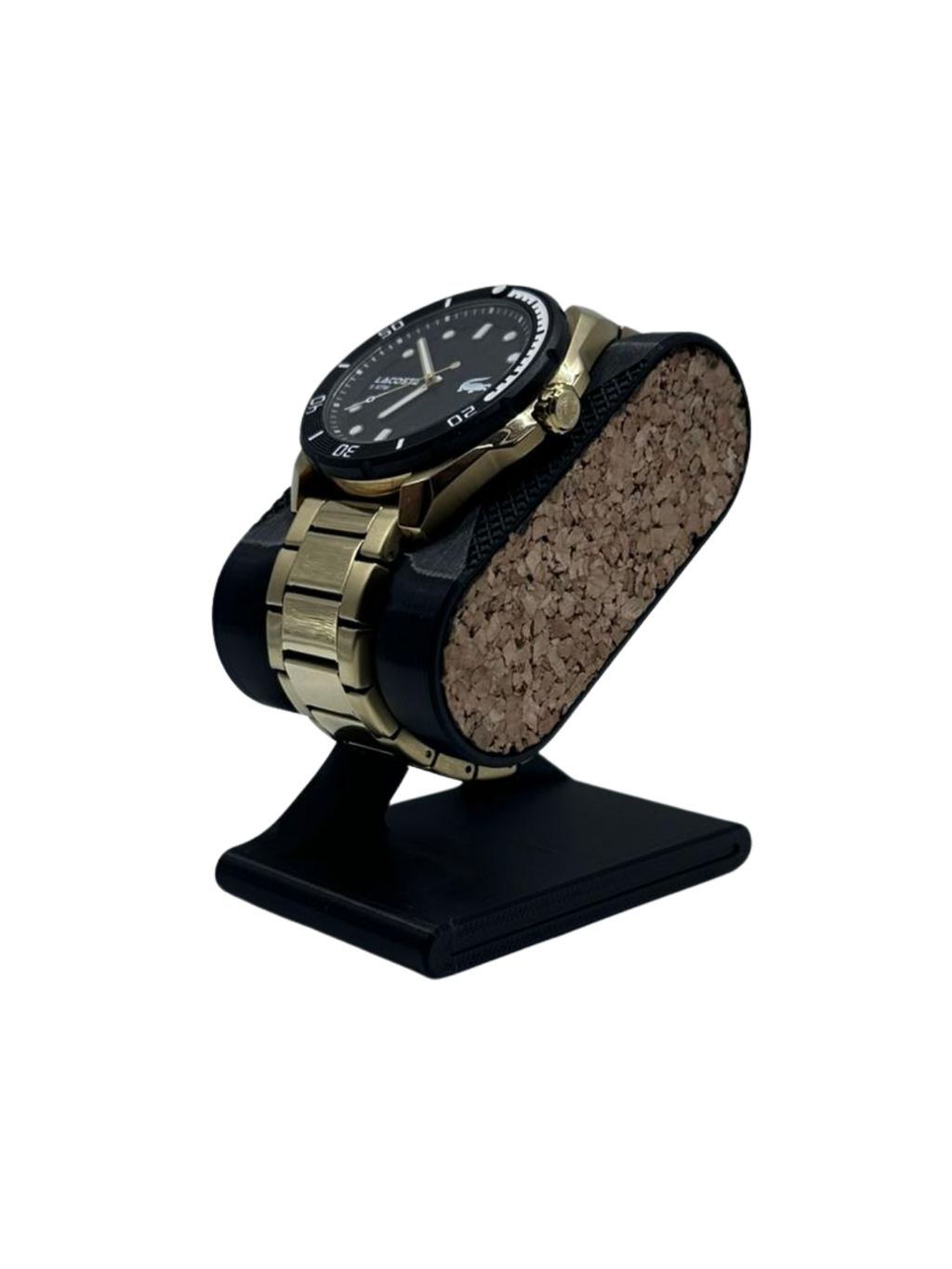 Stojak / podstawka ekspozycyjna na zegarek – druk 3D + naturalny korek