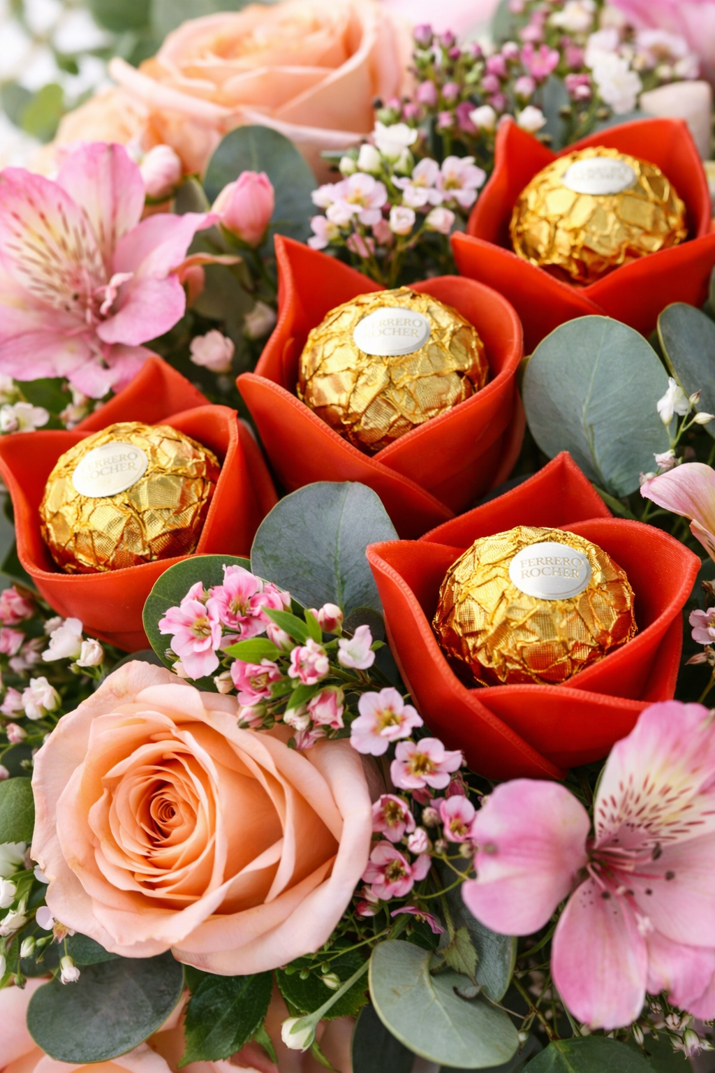 Uchwyt na słodycze do bukietów – RÓŻA Dekoracja florystyczna zestaw 16sztuk