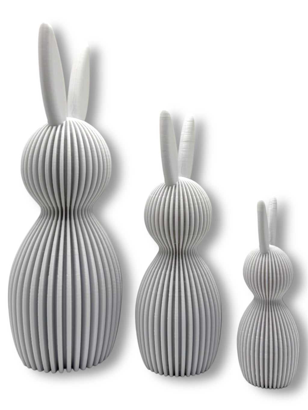 Zestaw 3 króliczków wielkanocnych – dekoracja 3D