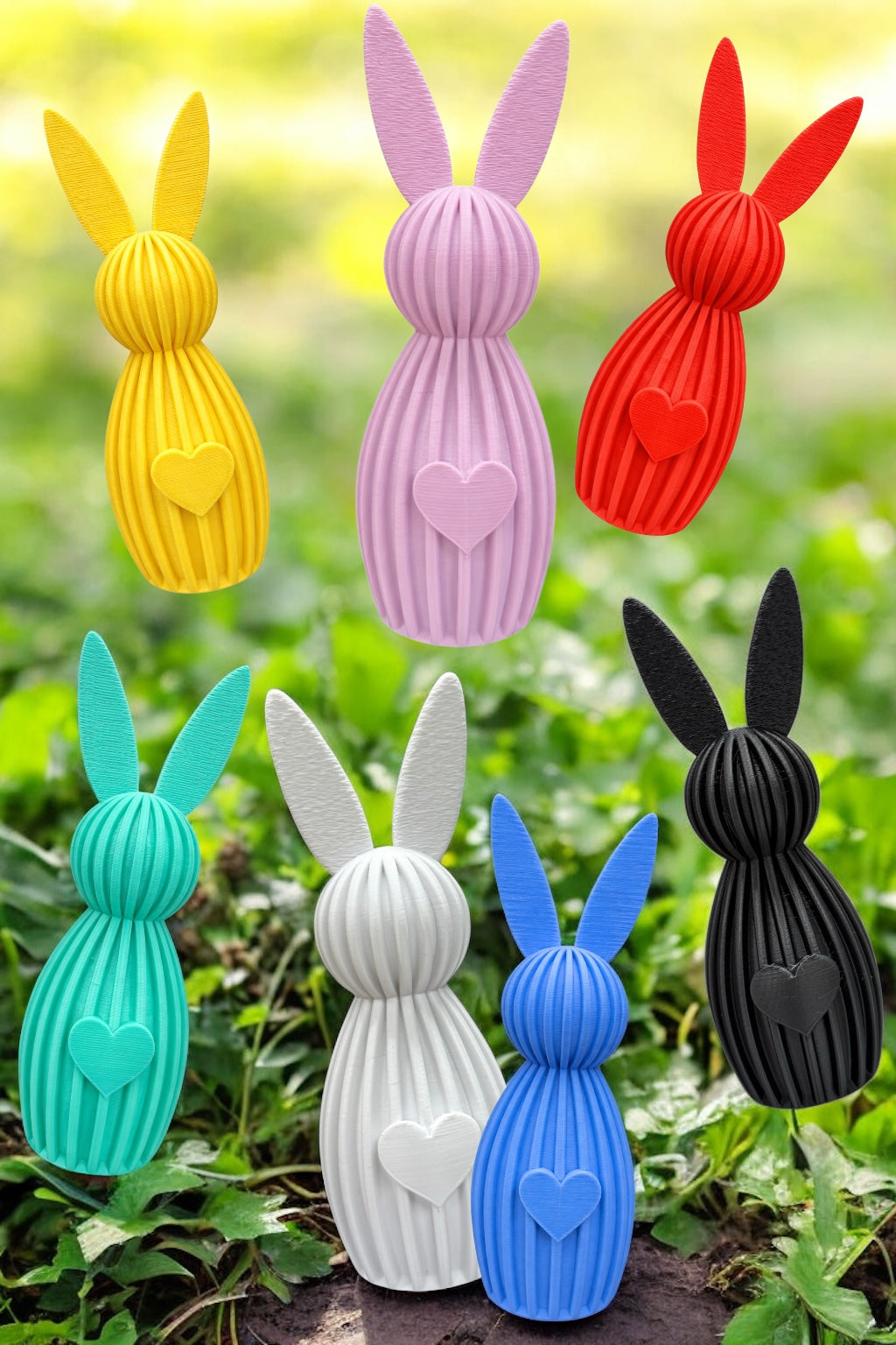 Zajączki wielkanocne Figurki 3D