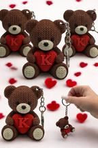 Brelok Miś z serduszkiem – uroczy prezent na Dzień Kobiet Personalizowany