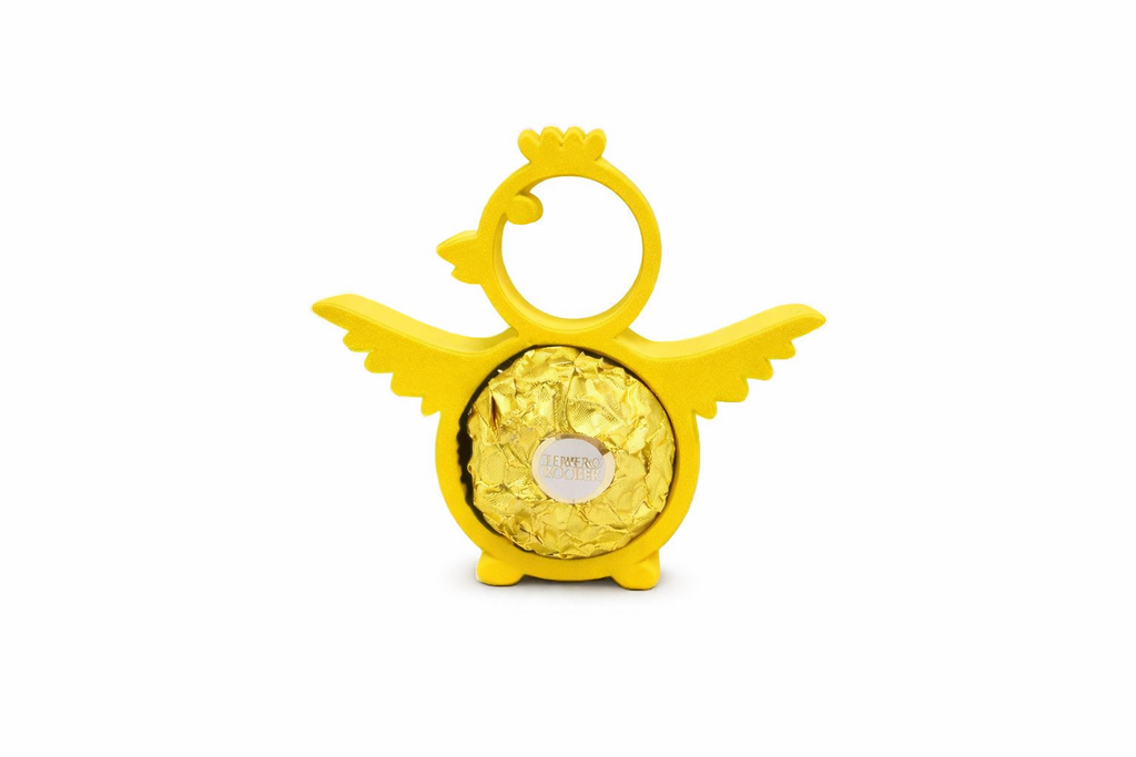 ZESTAW WIELKANOCNY ŻÓŁTY na słodycze cukierki figurki 5 SZT