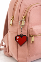 Brelok „Serce Minecraft” Idealne pod walentynki i nie tylko– komplet 2 szt.