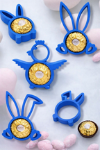 ZESTAW WIELKANOCNY NIEBIESKI na słodycze cukierki figurki 5 SZT