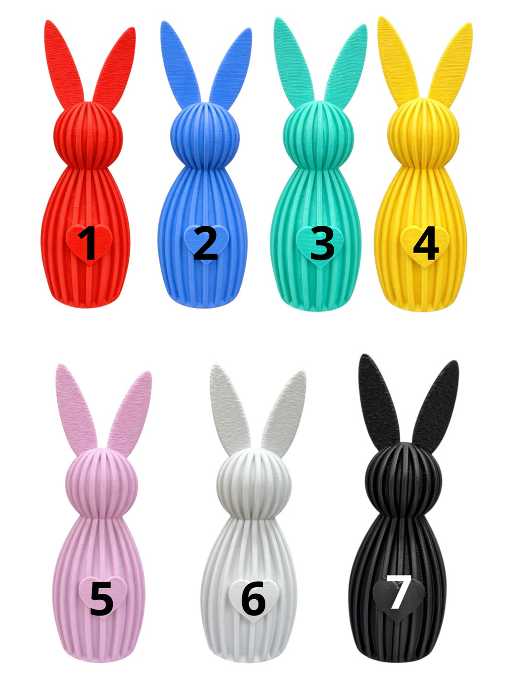 Zajączki wielkanocne Figurki 3D