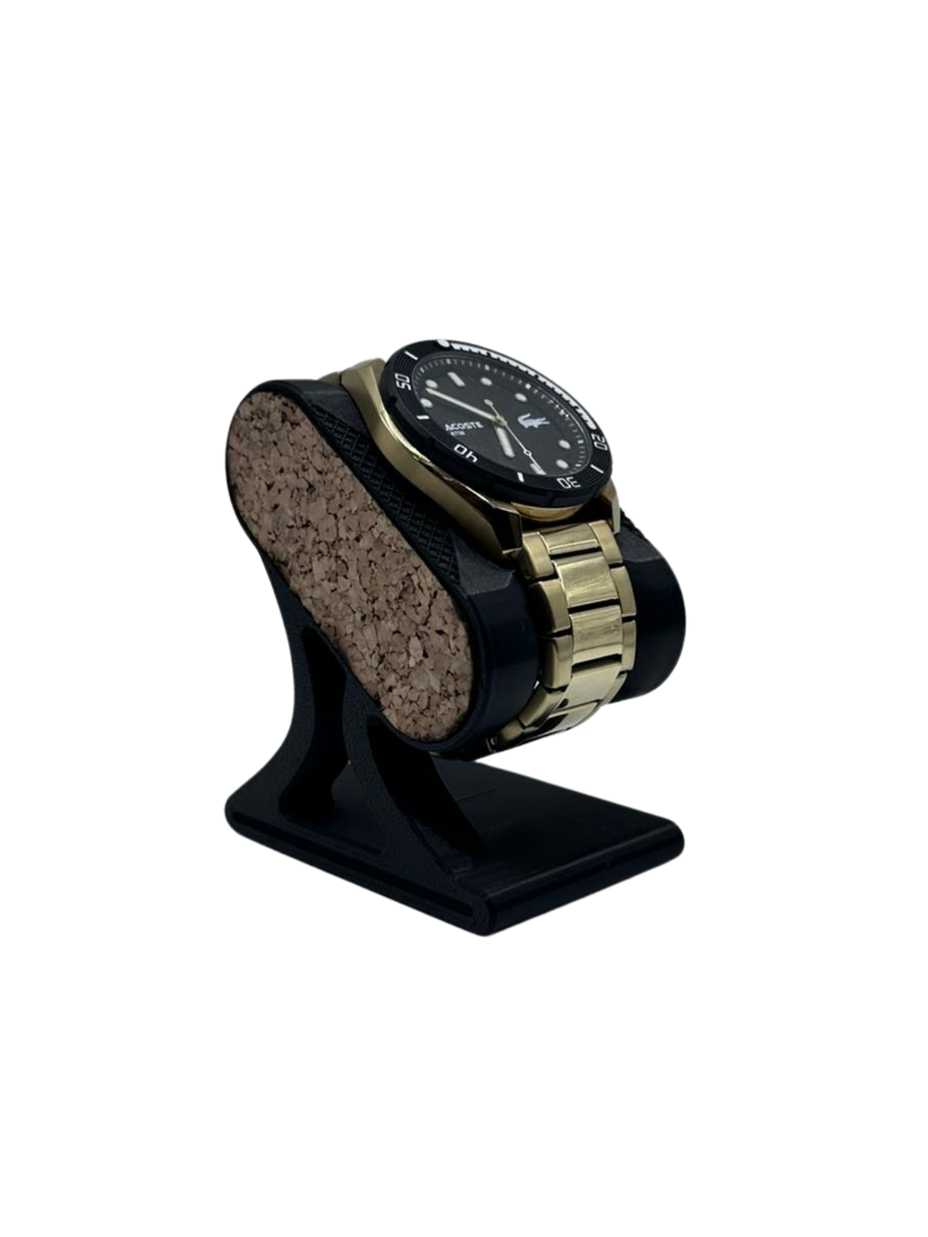 Stojak / podstawka ekspozycyjna na zegarek – druk 3D + naturalny korek