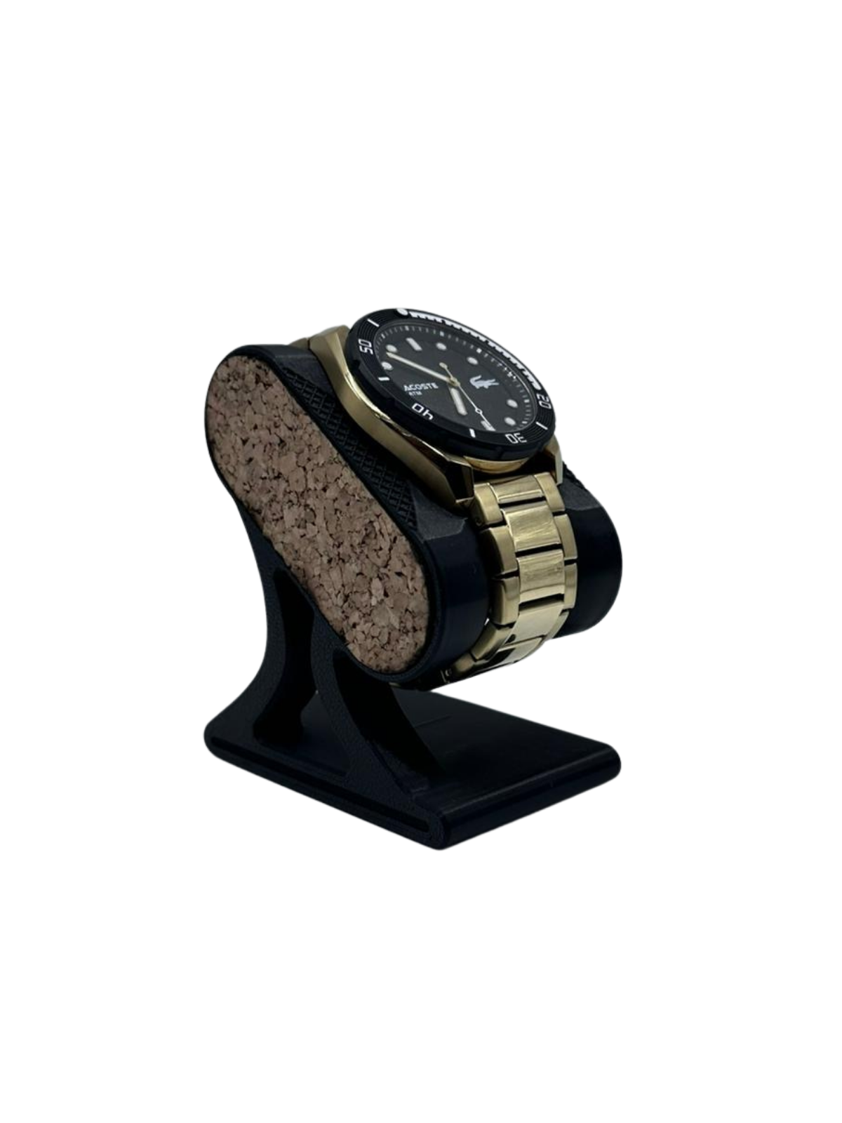 Stojak / podstawka ekspozycyjna na zegarek – druk 3D + naturalny korek