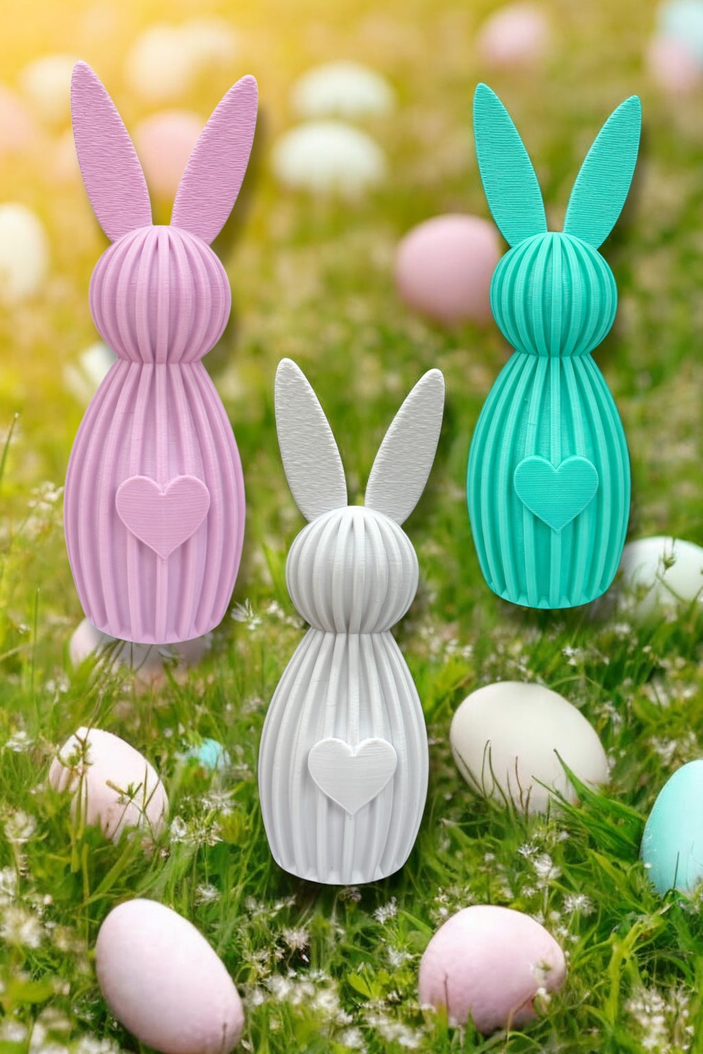 Zajączki wielkanocne Figurki 3D